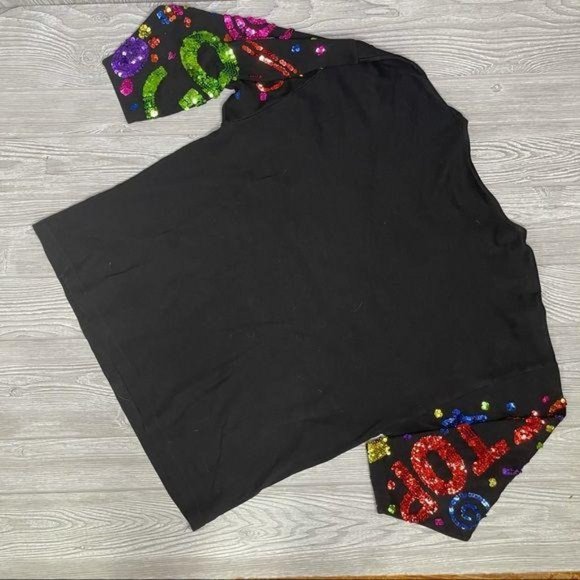 Vintage cotton cedars sequin crossing guard teacher school long sleeve shirt lg - Picture 6 of 9